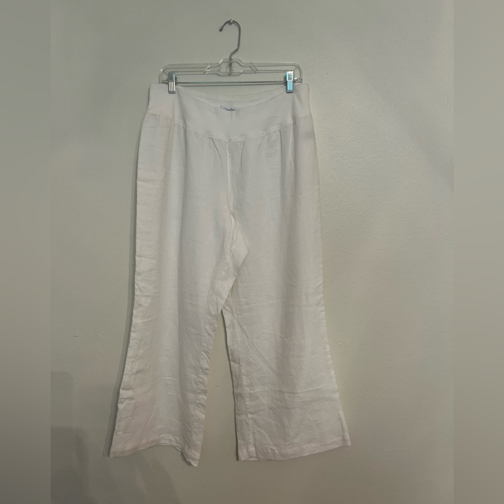 Calvin Klein Off-White Wide Leg Pants